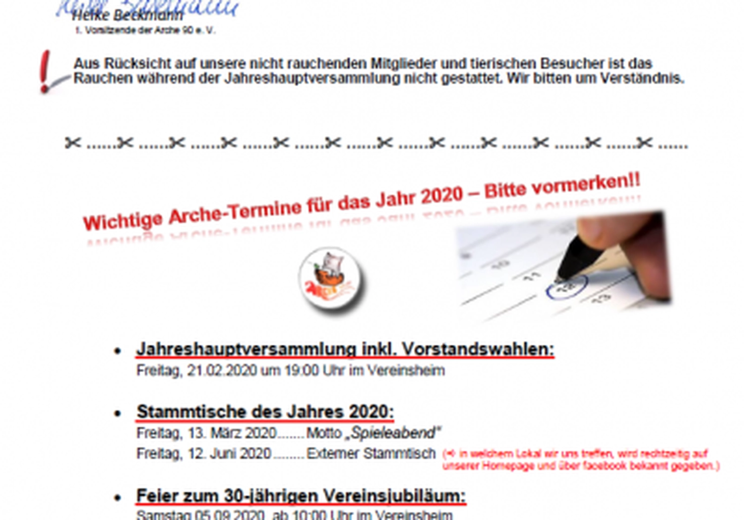 Tierschutzorganisation Arche 90 e.V. - Gutschein